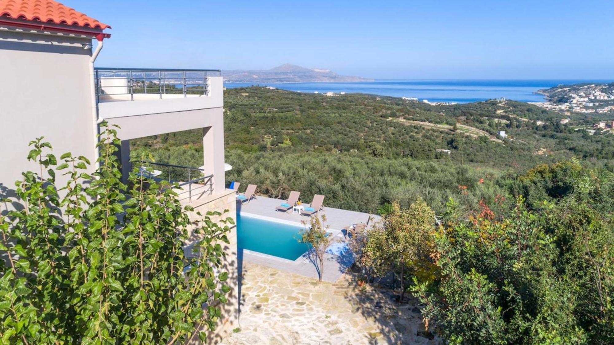 Villa Konstantinos Hilltop Vineyard Escape Almyrida  Exterior photo